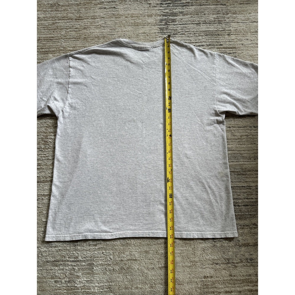 Hanes T-Shirt Men Light Gray SzXL BUDWEISER Jammin For Education(1999)VTG HeavyW - Picture 6 of 14